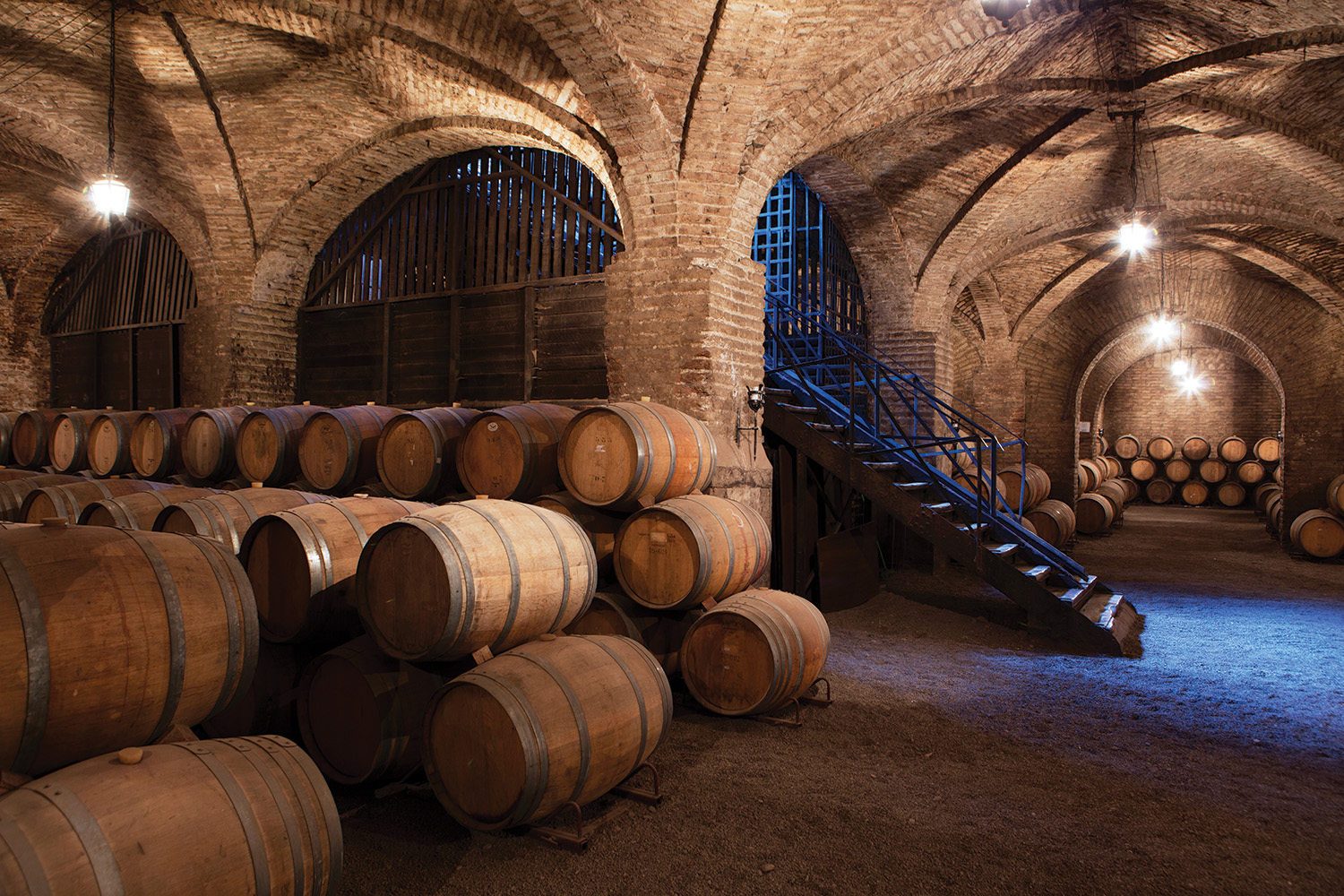 The historic wine cellars of Chile's Santa Carolina, established in 1875