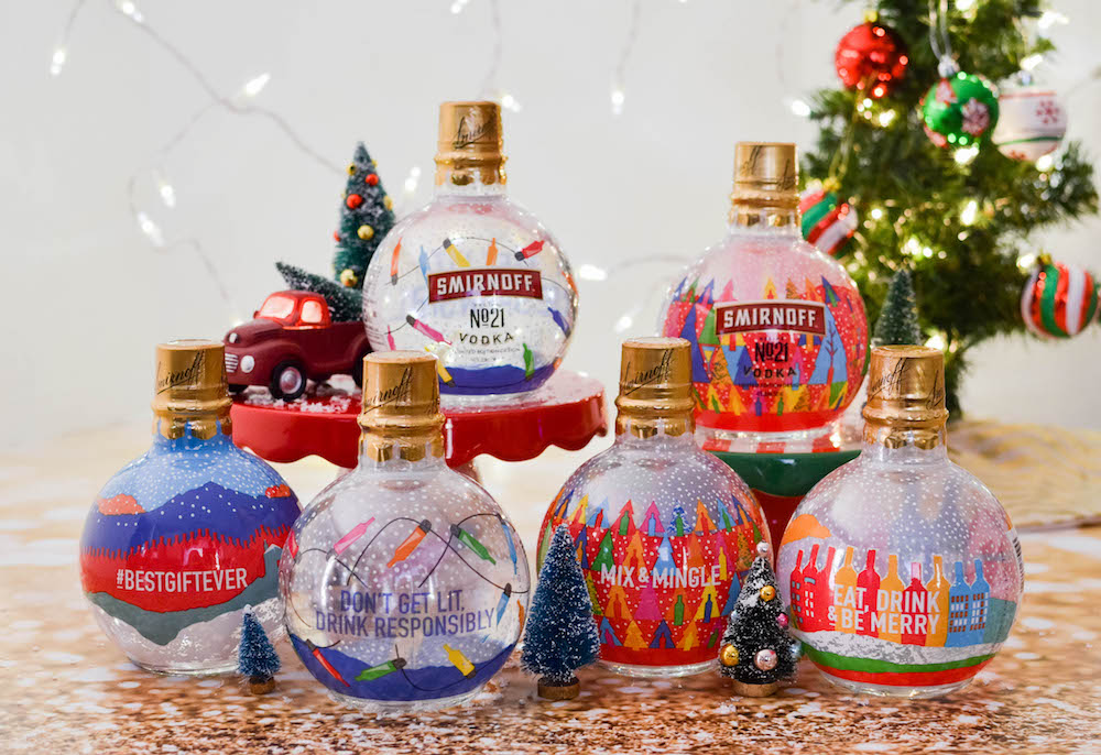 Flask Ornament  Bar Tender Ornament  Liquor Bottle Ornament  Christmas Ornament  Christmas Gift