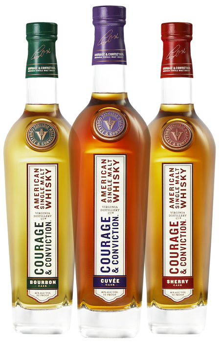 Virginia Distillery release Three New Whiskies Courage & Conviction