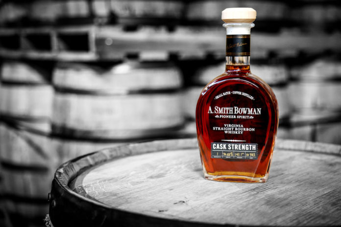 A. Smith Bowman Cask Strength Bourbon whiskey