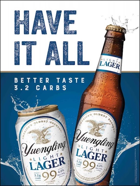 Yuengling Light Lager 99 beer