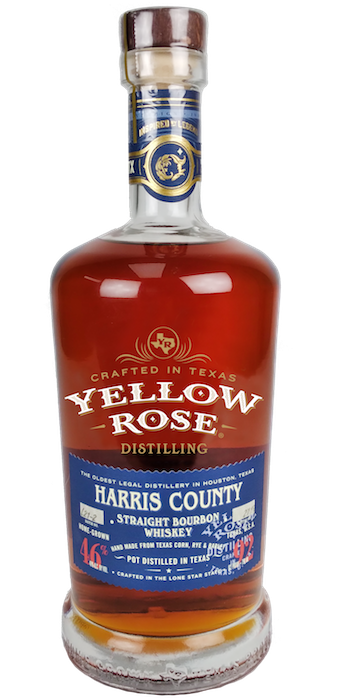 Yellow Rose Distilling Harris County Bourbon whiskey