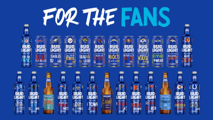 Bud Light NFL Team Fan Cans 2021 football buy find where purchase teams