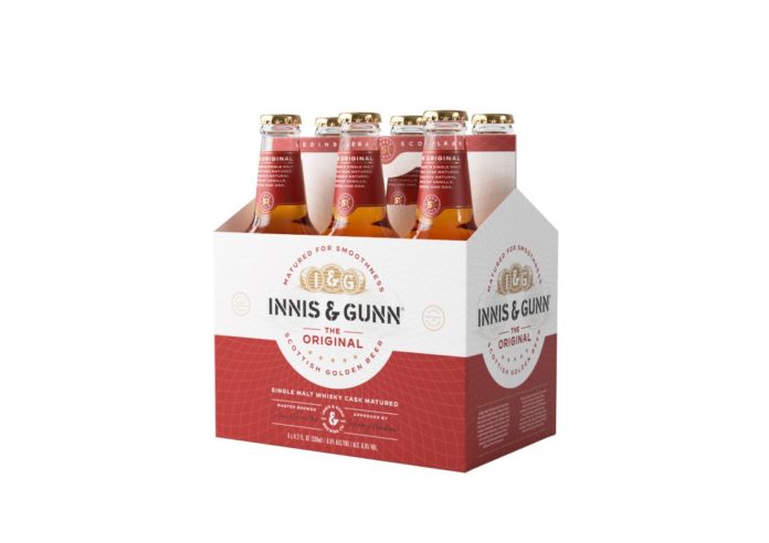 Innis Gunn Scottish Beer New Packaging box and &