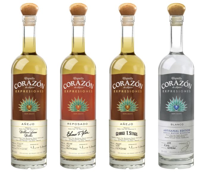 Corazón Tequila 2021 Expresiones del Corazon aged finished Buffalo Trace bourbon barrels whiskey elmer lee stagg weller