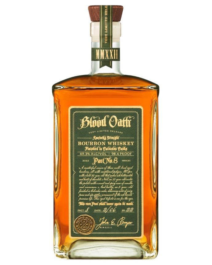 Blood Oath Pact 8 Kentucky Straight Bourbon Whiskey finished in Calvados casks lux row buy find price barrel finishing