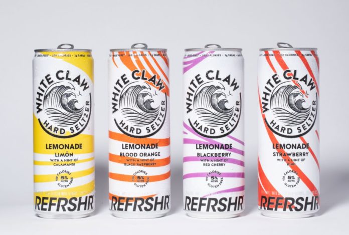 White Claw REFRSHR Hard Lemonade refresher lemonade flavors buy find launch