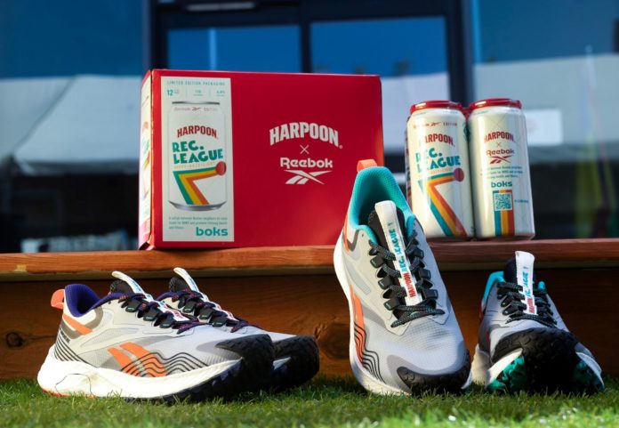 Harpoon Rec. League The Reebok Edition recreation collab collaboration beer brew craft low cal sneakers sneaker