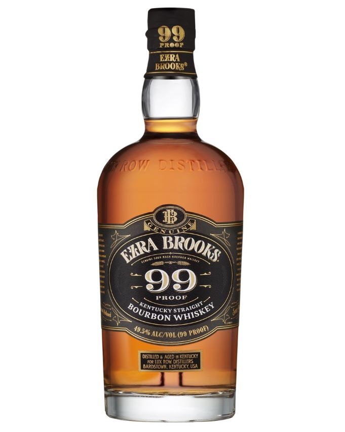 Ezra Brooks Rebel 100 1.75 liter bourbon whiskey bottle bottles