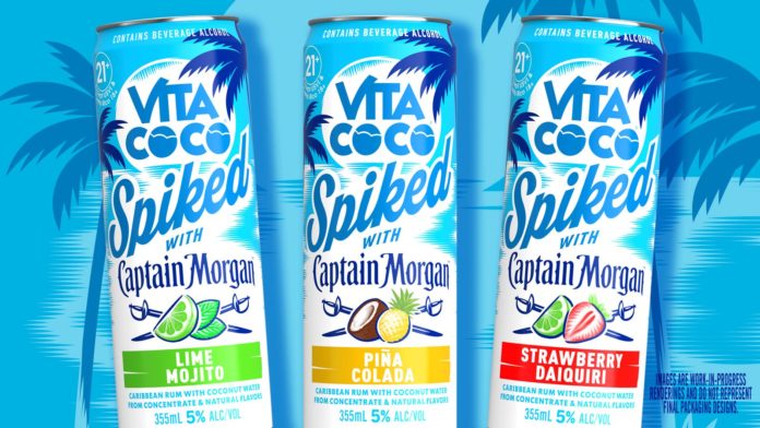 Vita Coco Captain Morgan rtds canned cocktail cocktails rtd collab collaboration