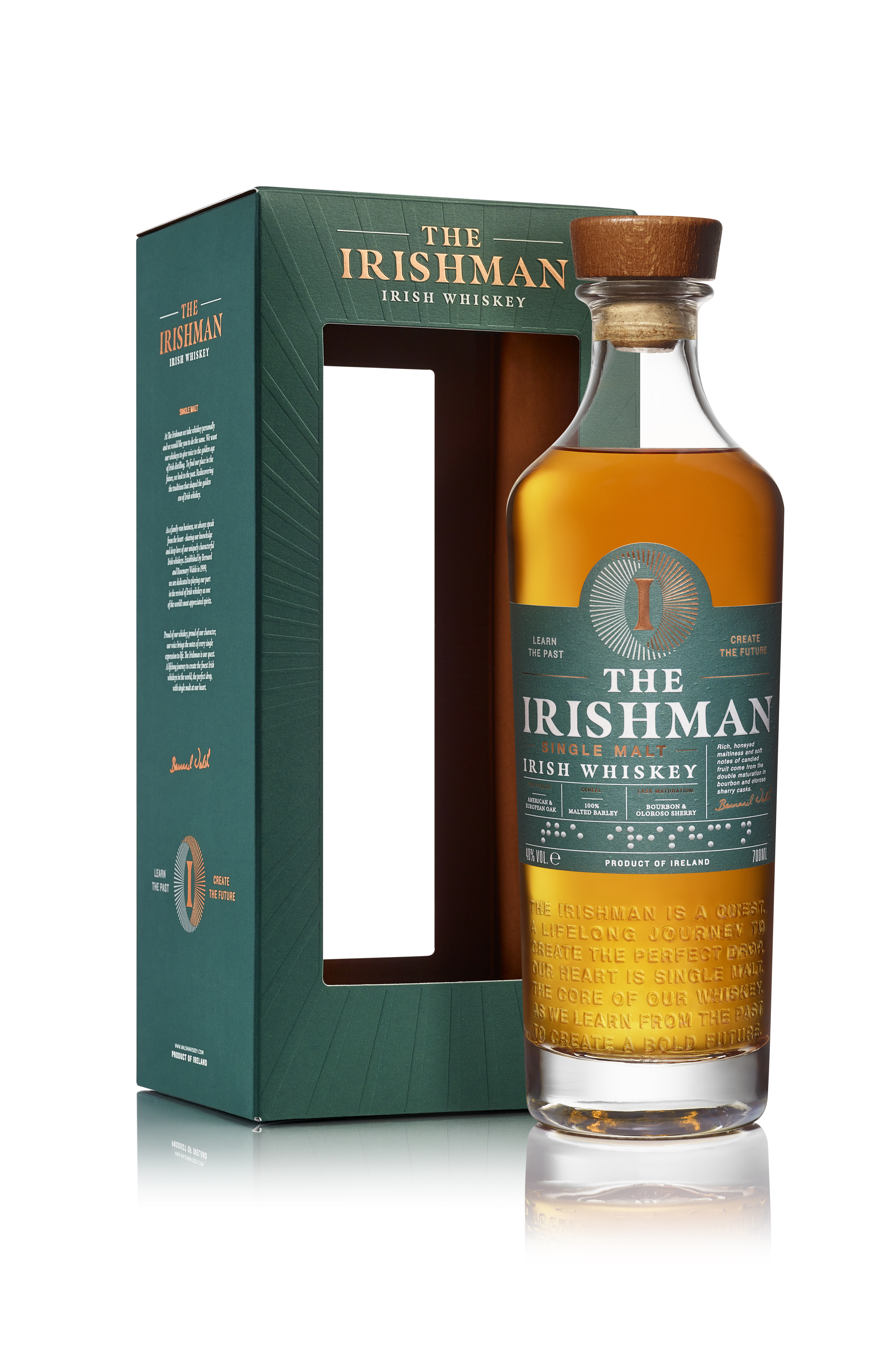 Walsh Whiskey Rebrand Irishman Whiskey new bottle look packaging update single malt