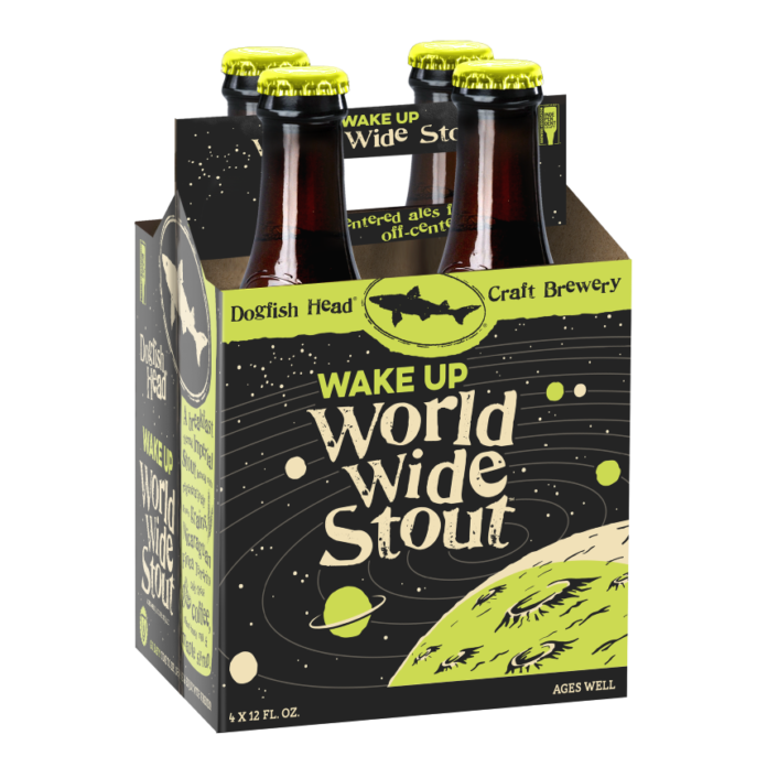 Dogfish Head Wake Up World Wide Stout craft beer 2022