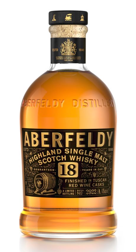 Aberfeldy 18 Year Old Limited Edition finished in Tuscan Red Wine Cask single malt scotch whisky