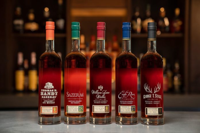 The 2022 Buffalo Trace Antique Collection bourbon rye whiskey george stagg william weller handy