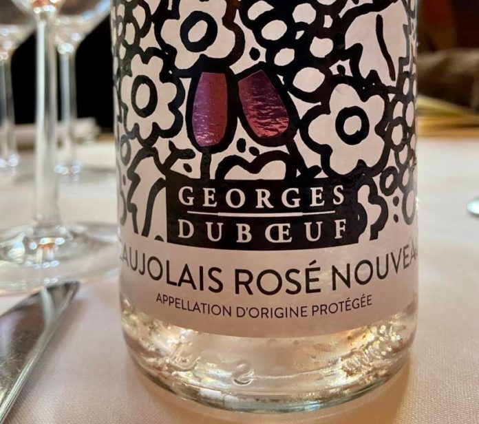 2022 Georges Duboeuf Beaujolais Rosé Nouveau rosé wine gamay wines preview review rating rating tasting