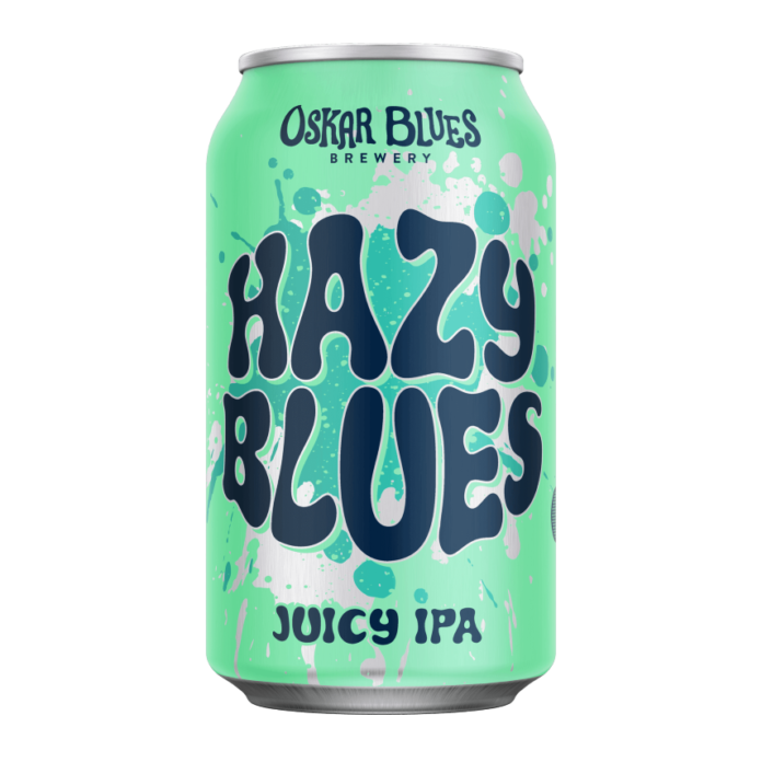 Oskar Blues Hazy Blues Juicy IPA beer brew
