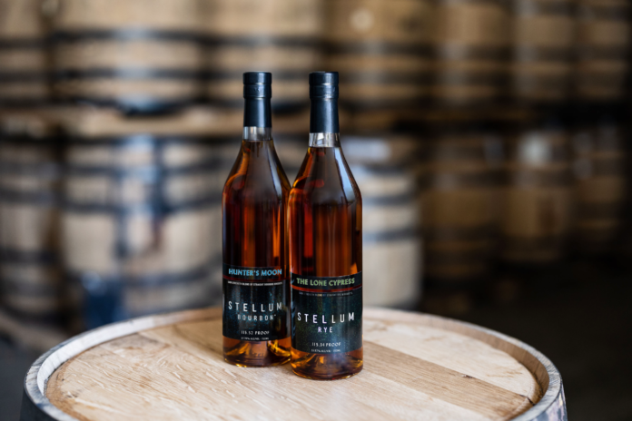 Stellum Black Specialty Blends Hunters Moon and The Lone Cypress bourbon whiskey