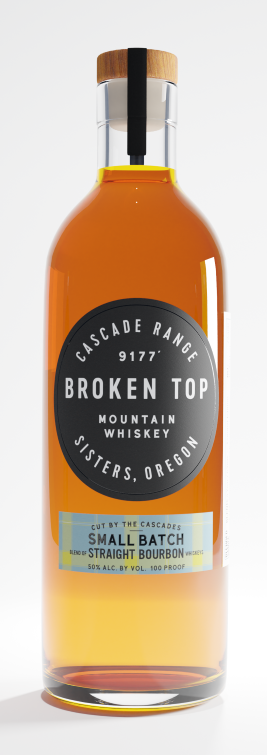 Broken Top Mountain Whiskey Small Batch, Blend of Straight Bourbons whiskey