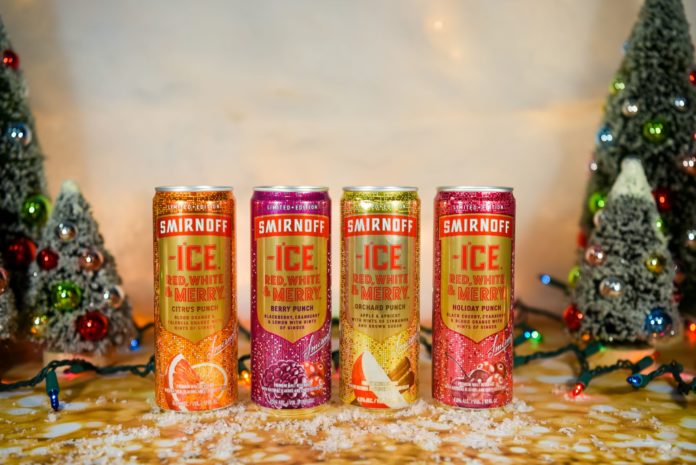 Smirnoff Ice Red White and Merry Variety Pack holiday christmas 2022
