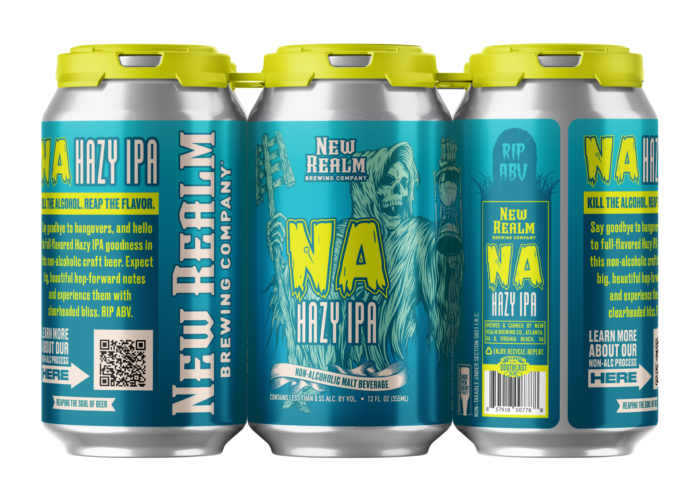 New Realm NA Hazy IPA nonalcoholic craft beer