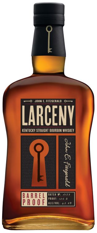 Larceny Barrel Proof A123 125.8 proof cask strength whiskey heaven hill