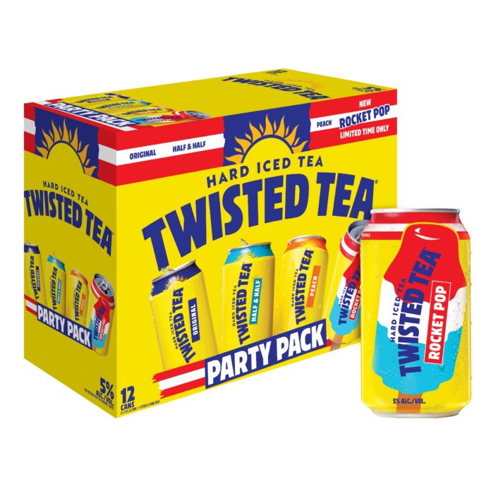 Twisted Tea Rocket Pop hard alcohol Party Pack