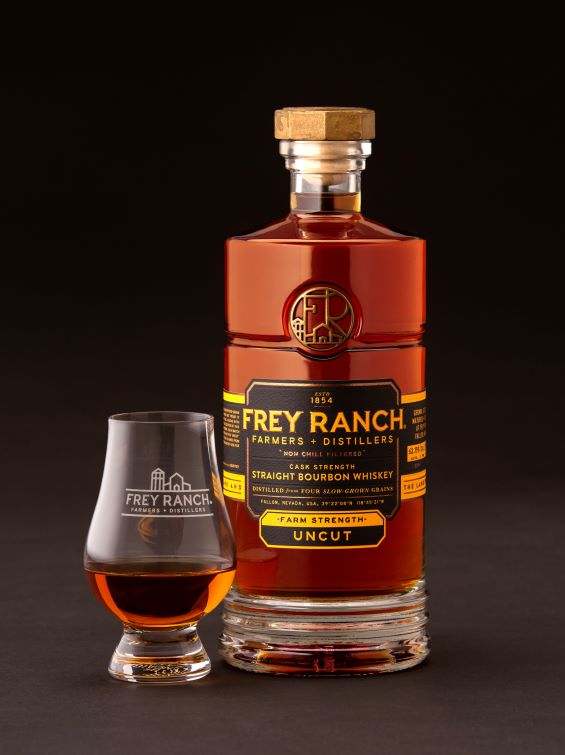 Frey Ranch Farm Strength Uncut Bourbon whiskey
