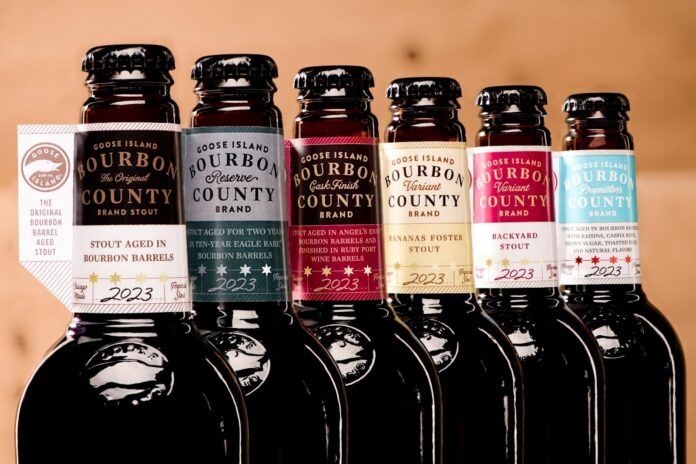 The Goose Island Unveils 2023 Bourbon County Stout lineup beer