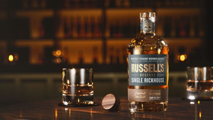 Russell's Reserve Single Rickhouse Camp Nelson F straight bourbon whiskey