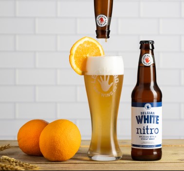 Left Hand Brewing Belgian White Nitro craft beer brew