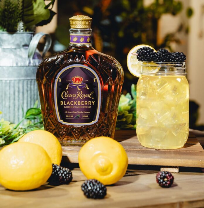 Crown Royal Blackberry Canadian whisky whiskey flavored flavor