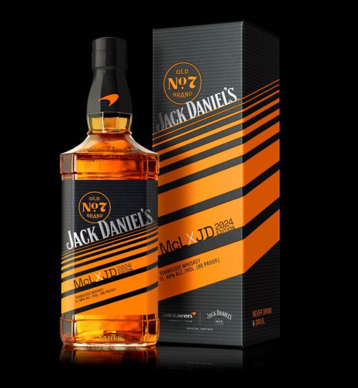 Jack Daniel’s Limited-Edition McLaren Racing Bottle whiskey