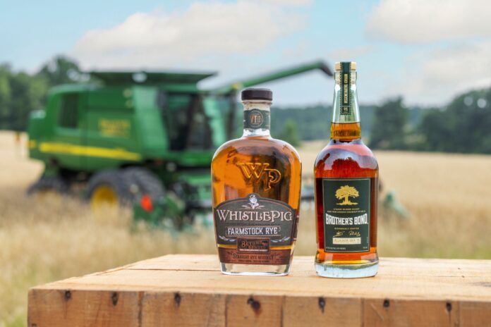 WhistlePig FarmStock Beyond Bonded Rye Whiskey and Brother’s Bond Regenerative Grain Straight Bourbon Whiskey